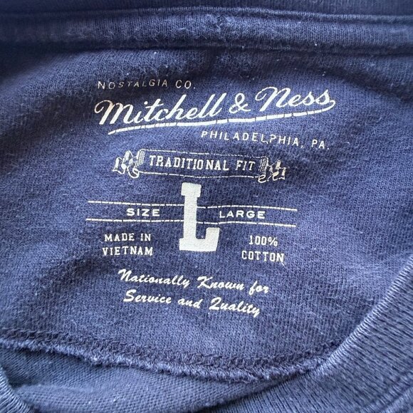 Mitchell & Ness Los Angeles Lakers Vintage-Style Large T-Shirt Black 100% Cotton - Picture 8 of 9